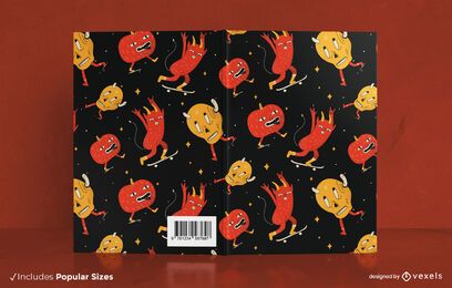 Cartoon Monster Pattern Book Cover Design