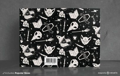 Design da capa do livro dark halloween