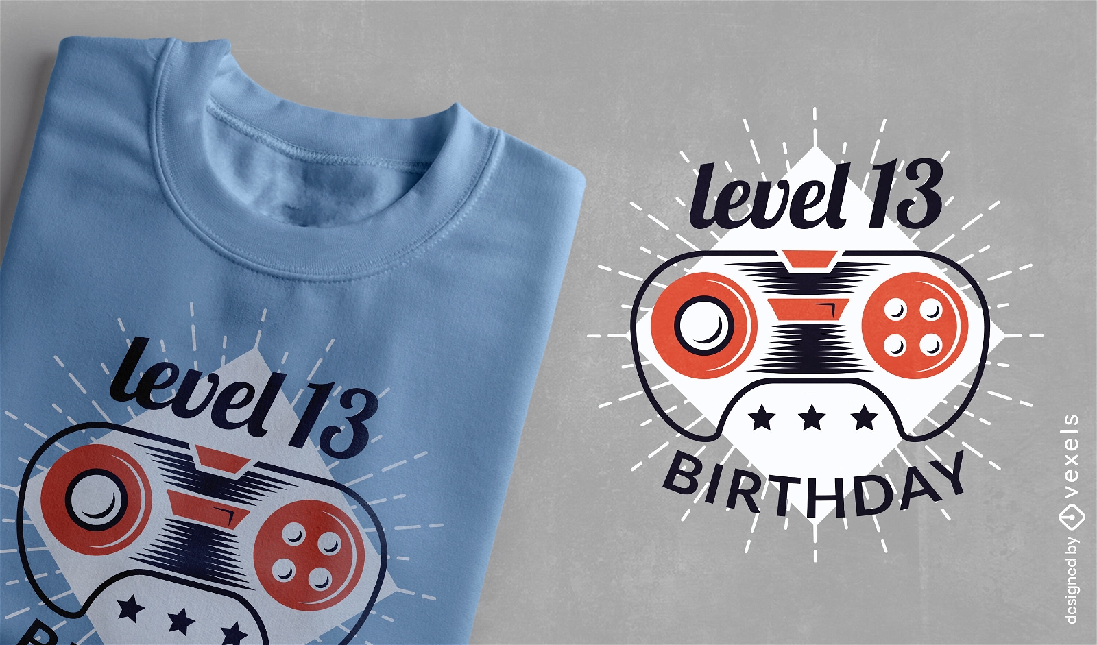Gamer-Geburtstags-T-Shirt-Design