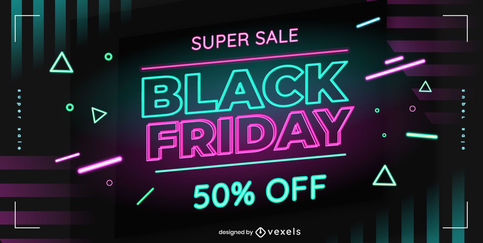 Design de slider da web de venda Black Friday