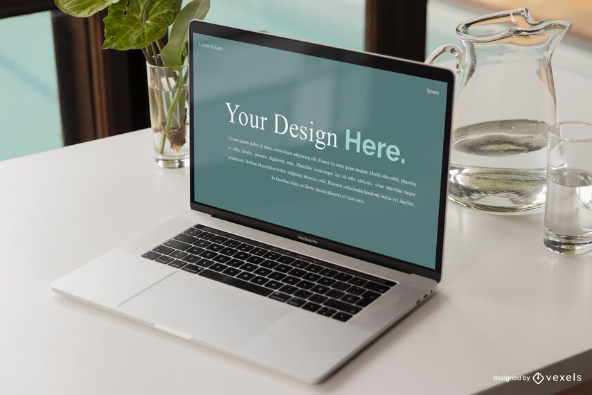 Computer Screen Scene Mockup Computer Screen Scene Mockup