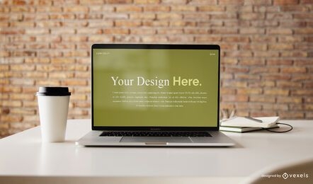 Computer Laptop Mockup Design