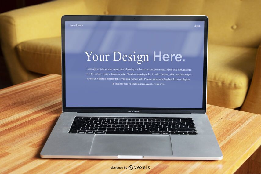 Laptop Screen Mockup Template - PSD Mockup Download