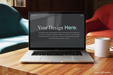 Business Notebook Screen Mockup