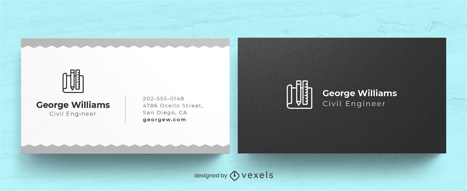Engineer business card design