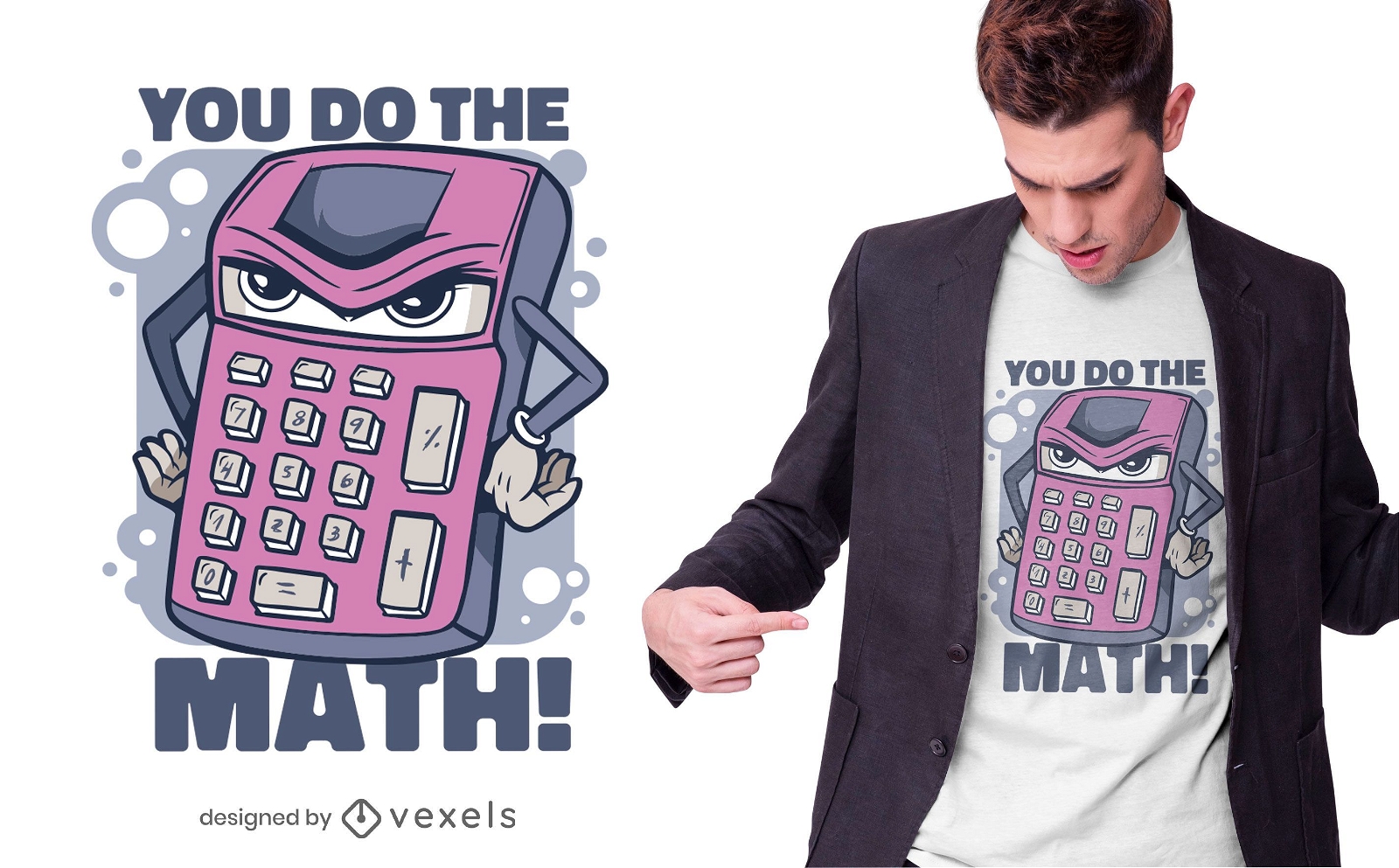 Calculator quote t-shirt design