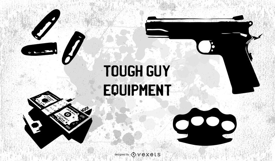 Tough guy equipment free vector Tough guy equipment free vector