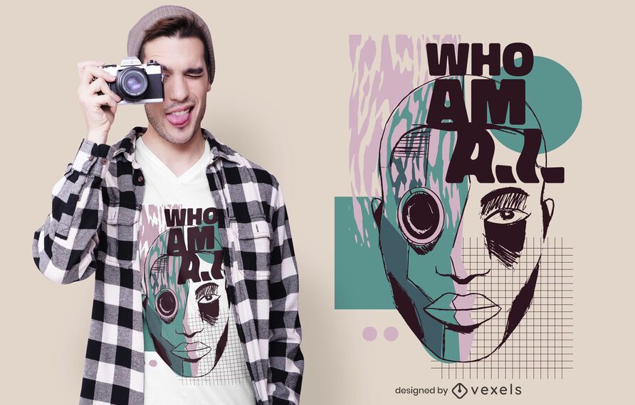 Who am ai t-shirt design Who am ai t-shirt design