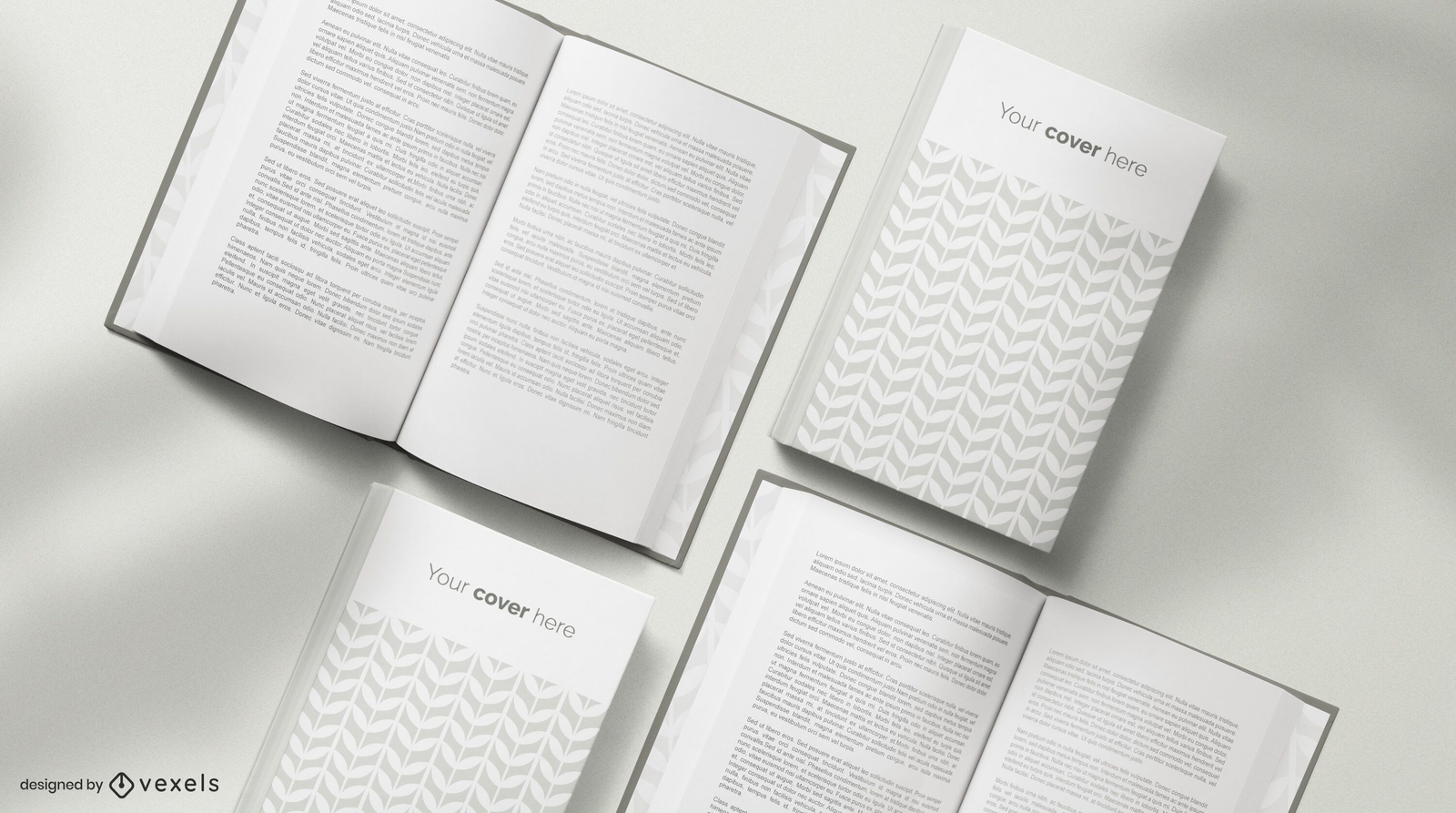 Books mockup composition