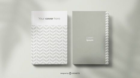 Book and notebook mockup composition