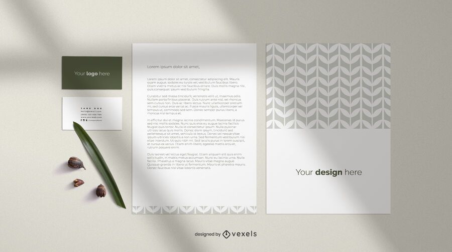 Business card and sheet mockup composition Business card and sheet mockup composition