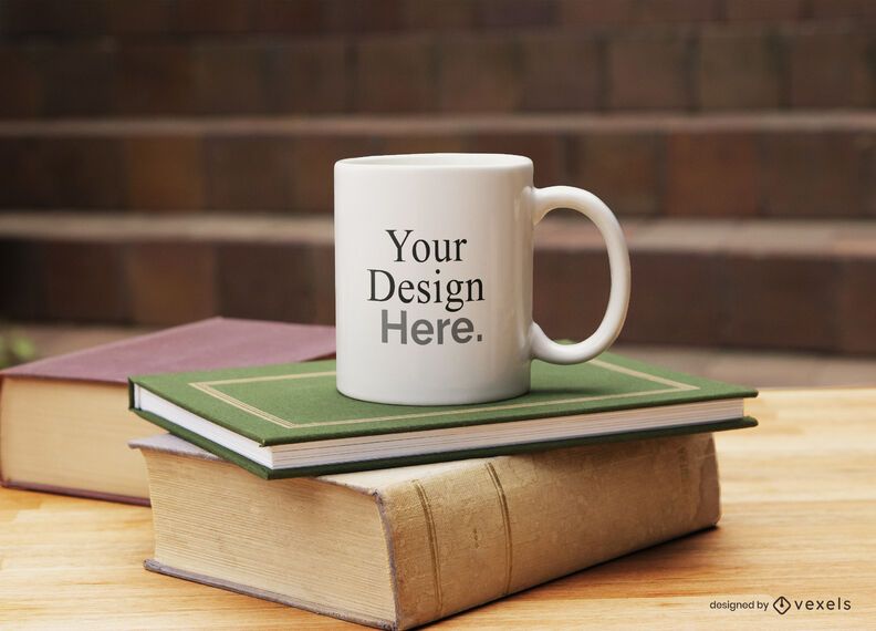 Mug books mockup composition Mug books mockup composition
