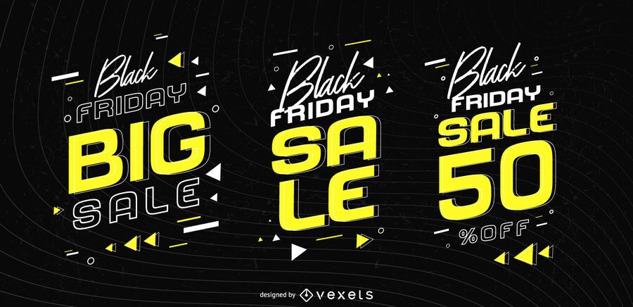 Black friday sale badge set Black friday sale badge set