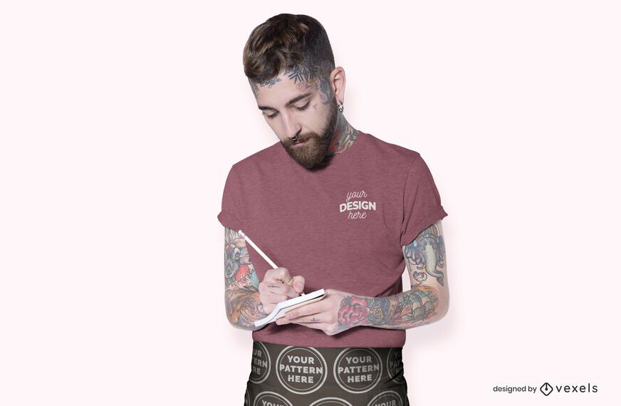 Barista t-shirt mockup design Barista t-shirt mockup design