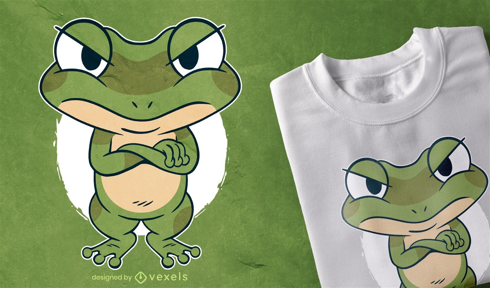 Design de camiseta do Mad Frog