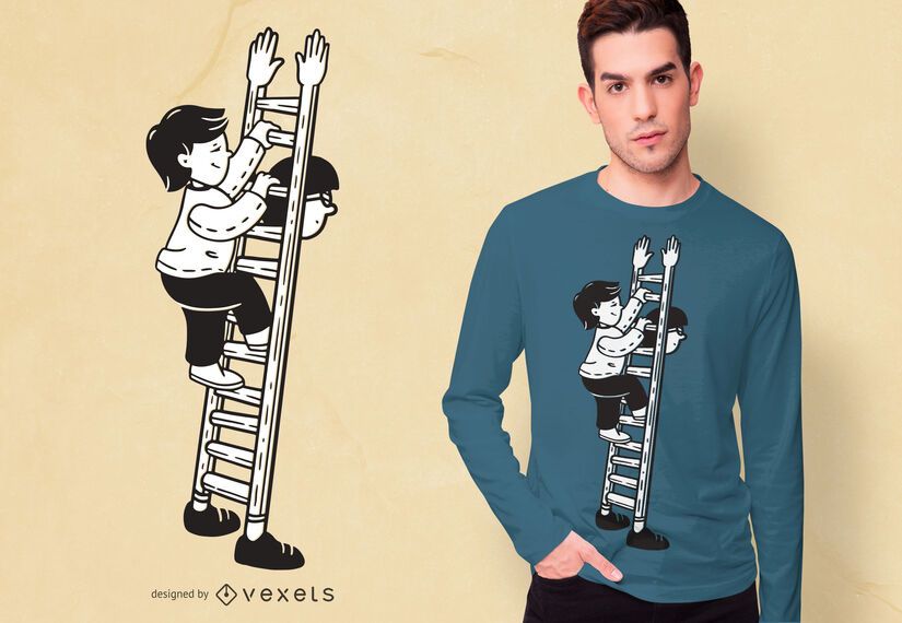 Dad ladder t-shirt design Dad ladder t-shirt design