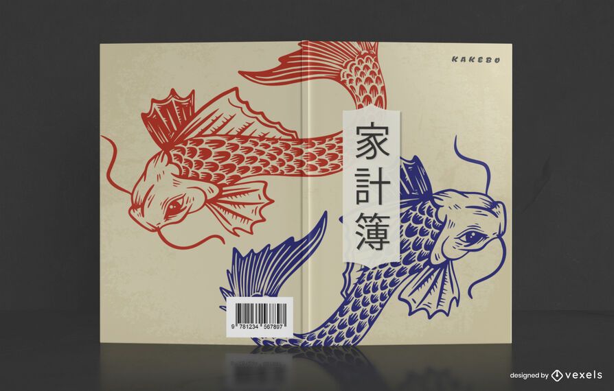 Chinese Carp Fish Book Cover Design Chinese Carp Fish Book Cover Design