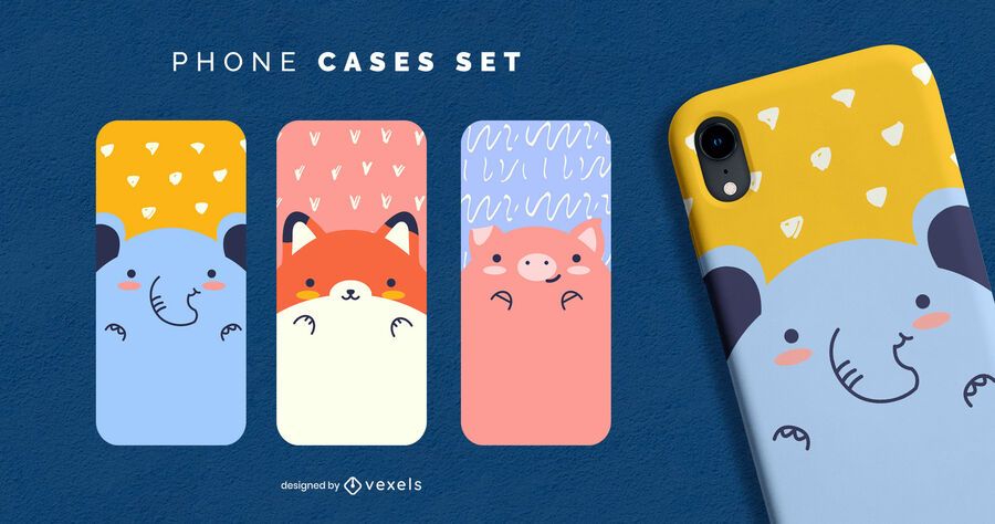 Cute animals phone case set Cute animals phone case set
