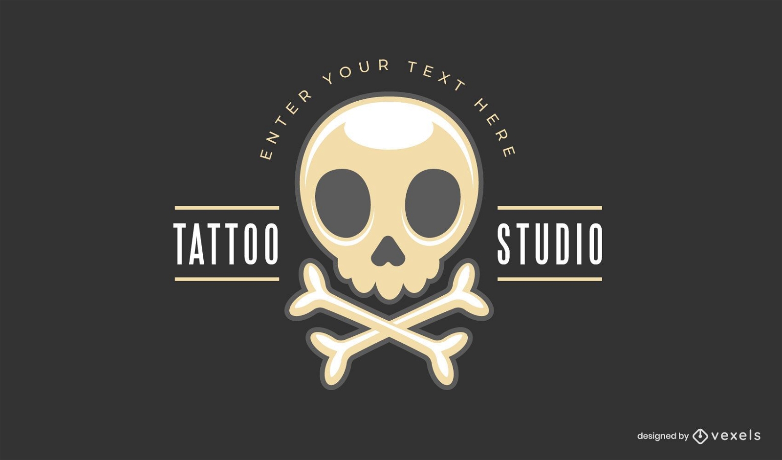 Tattoo studio logo template