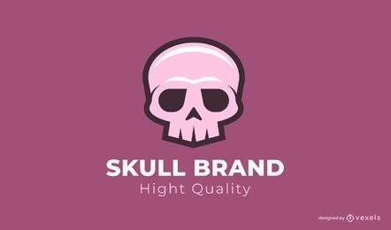 Skull brand logo template