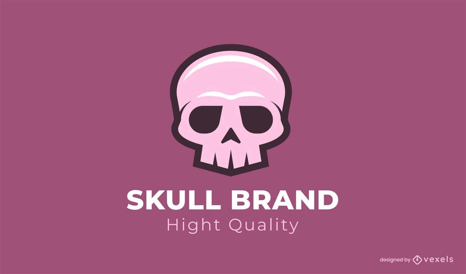 Modelo de logotipo da marca Skull