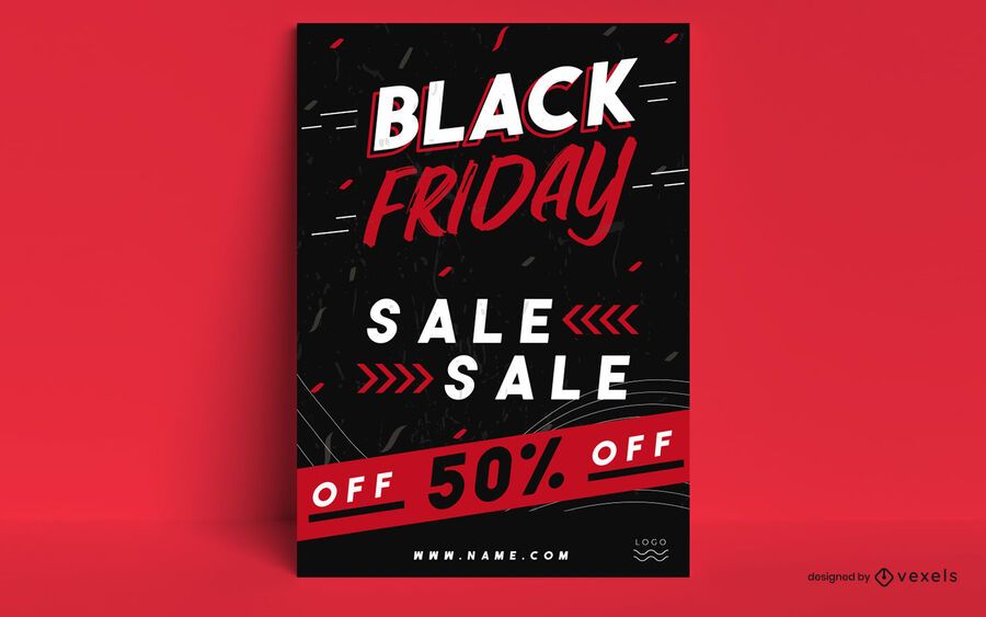 Black friday promo poster design Black friday promo poster design