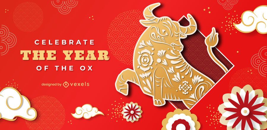 Year of the ox slider design Year of the ox slider design