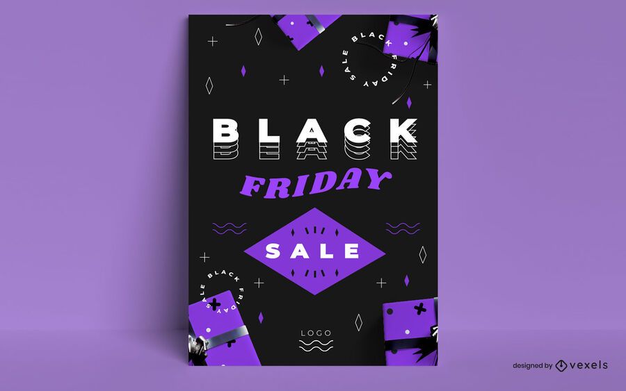 Black friday sale black poster design Black friday sale black poster design