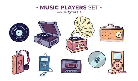 Diseño de escenografía de reproductor de música Diseño de escenografía de reproductor de música
