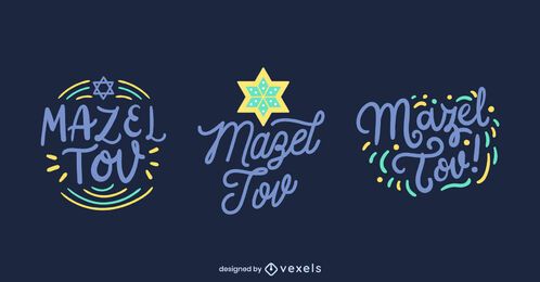 Conjunto de letras Mazel tov