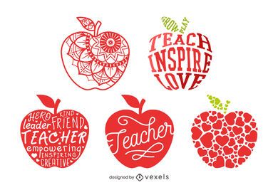 Conjunto de composición de manzana maestra Conjunto de composición de manzana maestra