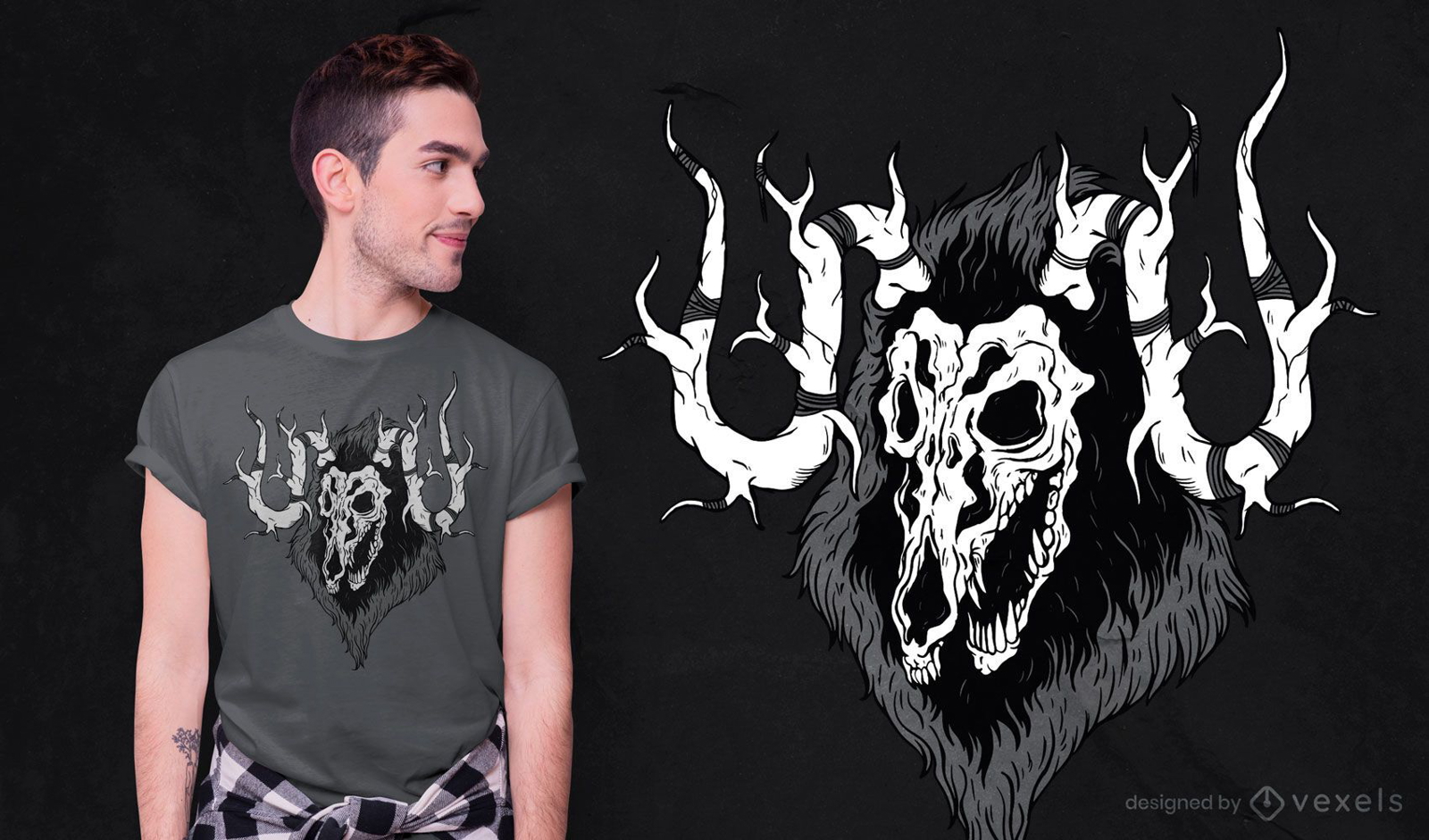 Diseño de camiseta Wendigo Spirit