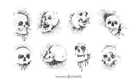 Grafitti skull set design
