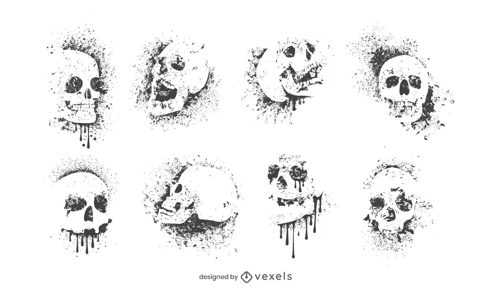 Grafitti skull set design