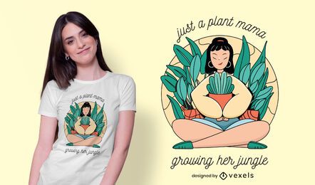 Plant mama t-shirt design Plant mama t-shirt design