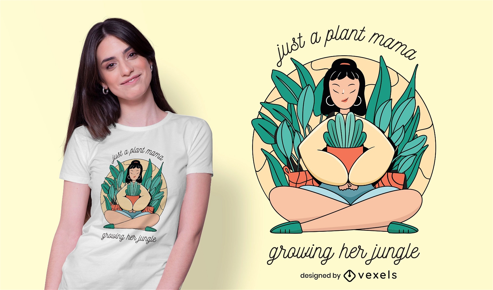 Pflanzen Mama T-Shirt Design