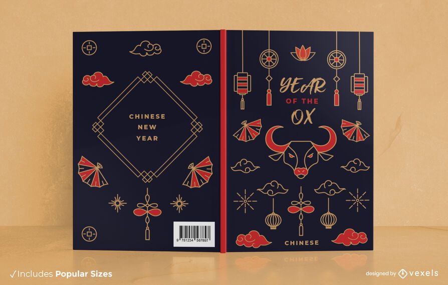 Chinese new year book cover design Chinese new year book cover design