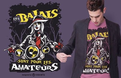 Witch french quote t-shirt design