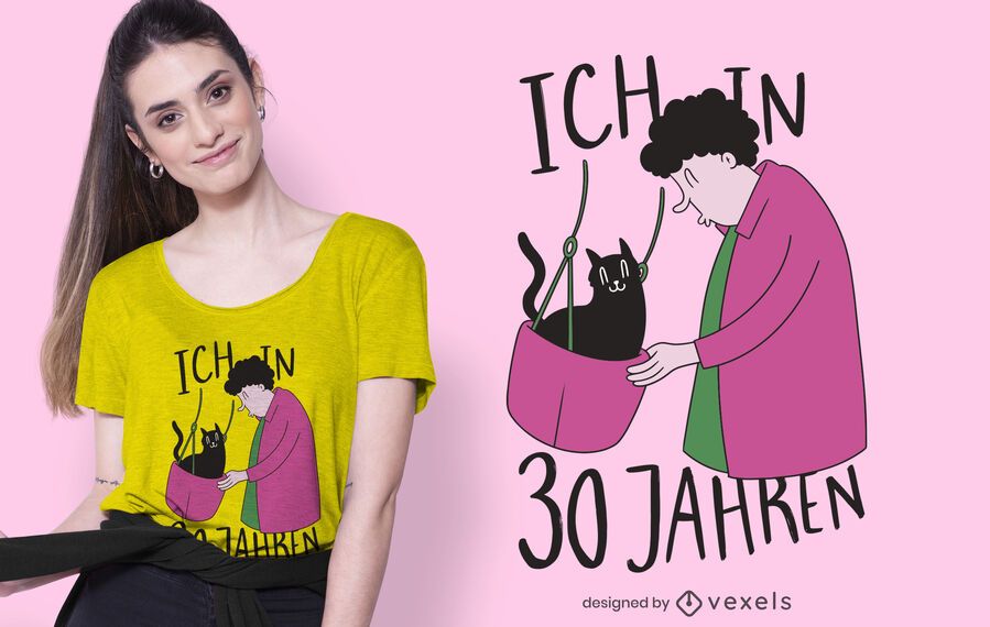 Design de camiseta de senhora de gato velho Design de camiseta de senhora de gato velho