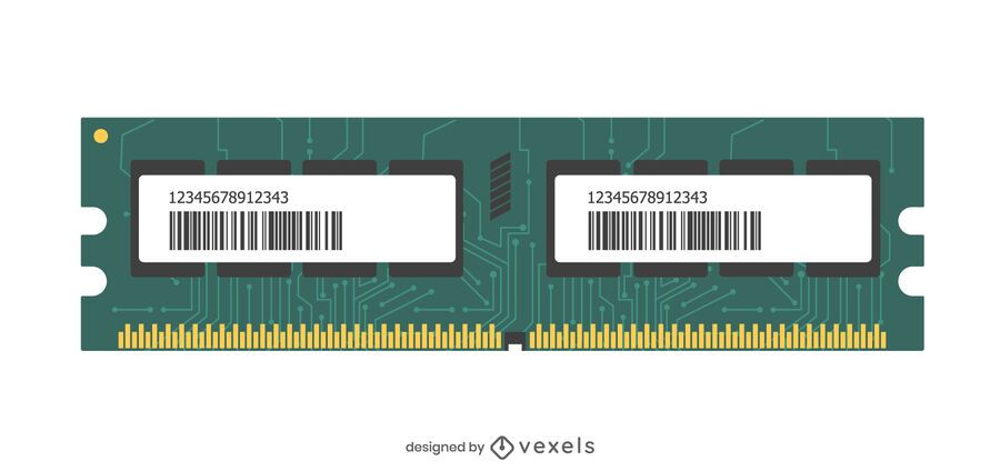 Memory module illustration design Memory module illustration design