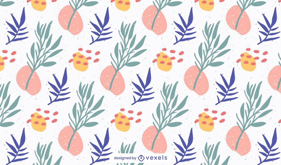 Abstract plants pattern design Abstract plants pattern design