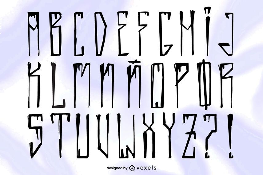 Vandal alphabet letter set Vandal alphabet letter set
