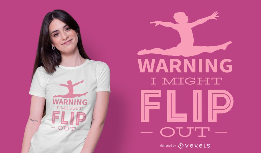 Gymnastics quote t-shirt design Gymnastics quote t-shirt design