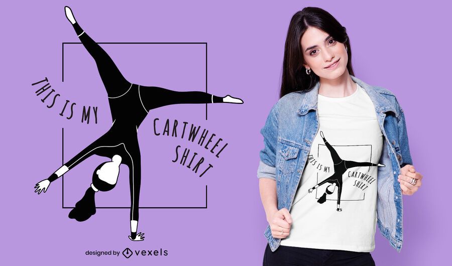 Design de t-shirt das citações da Cartwheel Design de t-shirt das citações da Cartwheel