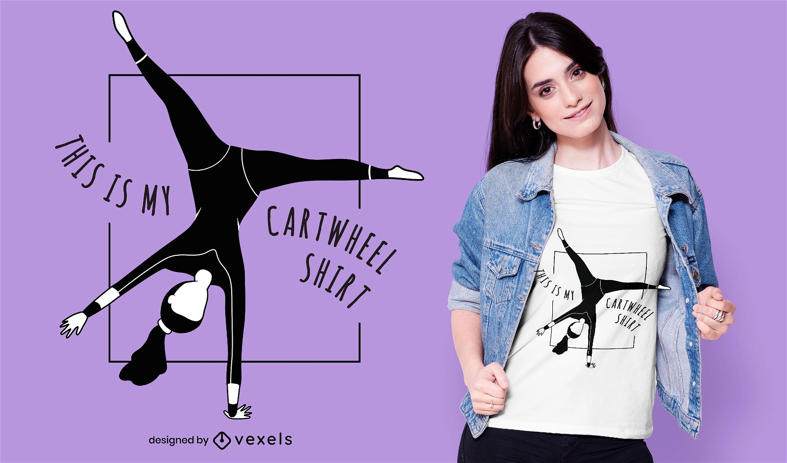 Cartwheel quote t-shirt design