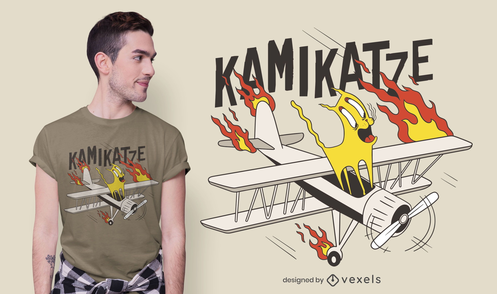 Kamikatze T-Shirt Design