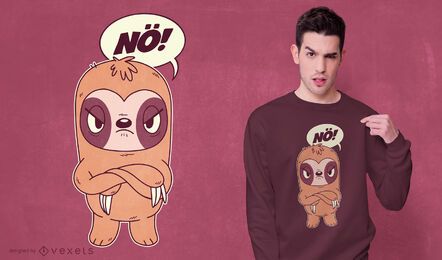 Angry sloth t-shirt design Angry sloth t-shirt design
