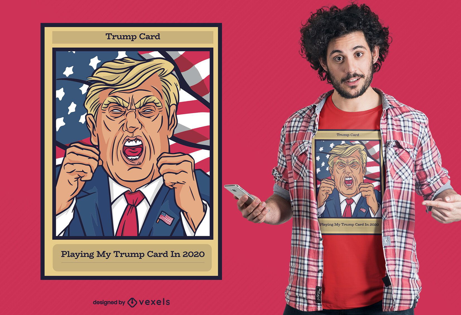 Trumpfkarten-T-Shirt Design