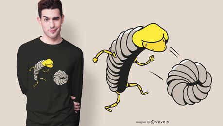 Diseño de camiseta para correr Woodlice. Diseño de camiseta para correr Woodlice.