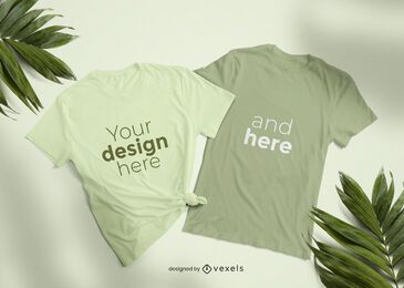 Cenografia de maquete de camiseta Cenografia de maquete de camiseta